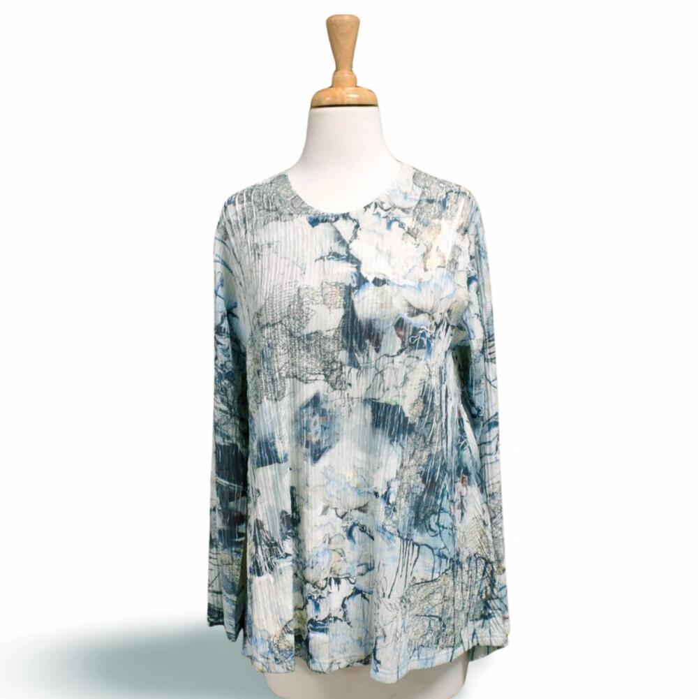 NEW INOAH women's it's a journey top in grey